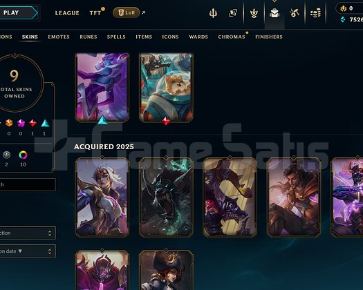 TR Gold 2 | 9 Kostüm - 51 Hero | LoL Hesap