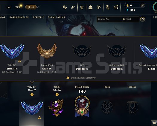 TR DİA 4 +24 ALIYOR YÜKSEK MMR