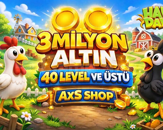 +40 Level 3 Milyon Altın ANINDA TESLİMAT