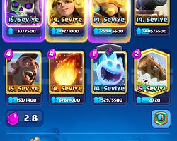 Clash royale 2.6 desteli hesap