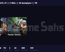 TR / 41 LVL + 2 SKİN + DEMİR MMR !