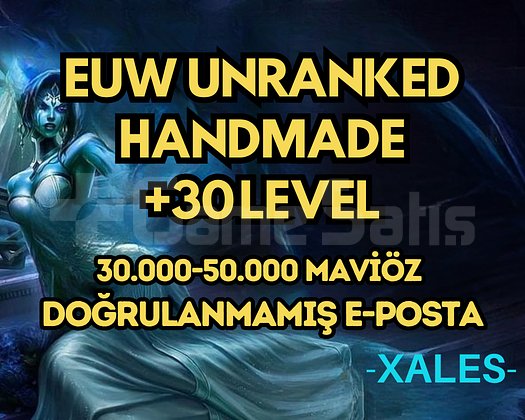 EUW HANDMADE 30-50K +MÖ 30 Level