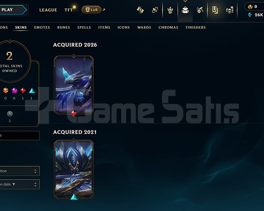 TR Unranked | 2 Kostüm - 26K Mö | LoL Hesap