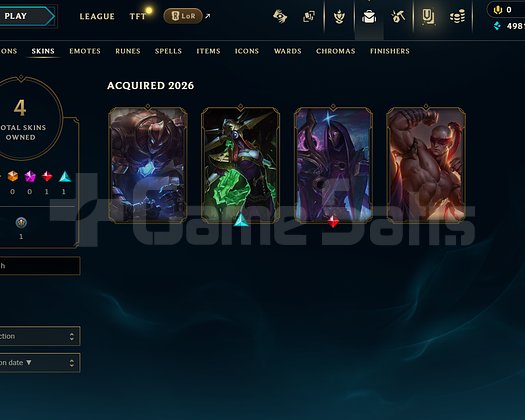 TR Unranked | 4 Kostüm - 34 Hero | LoL Hesap