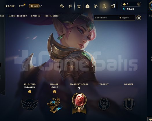 TR Unranked | 2 Kostüm - 18K Mö | LoL Hesap