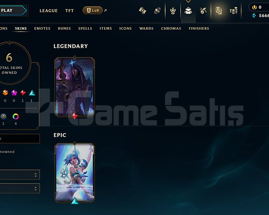 TR Esnek Plat 3 | 6 Kostüm - 51 Hero | LoL Hesap