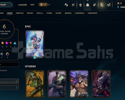 TR Esnek Plat 3 | 6 Kostüm - 51 Hero | LoL Hesap