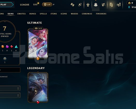 TR Unranked | 7 Kostüm - 31 Hero | LoL Hesap