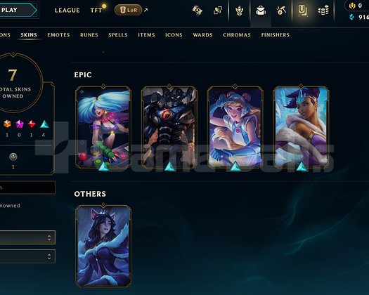 TR Unranked | 7 Kostüm - 31 Hero | LoL Hesap