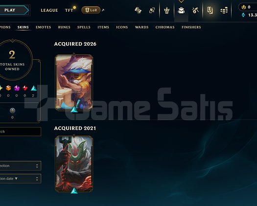 TR Unranked | 2 Kostüm - 23 Hero | LoL Hesap