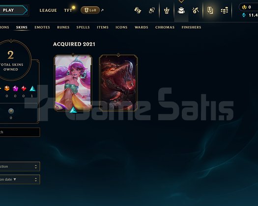 TR Unranked | 2 Kostüm - 11K Mö | LoL Hesap