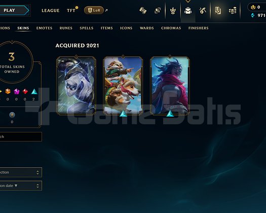 TR Unranked | 3 Kostüm - 24 Hero | LoL Hesap