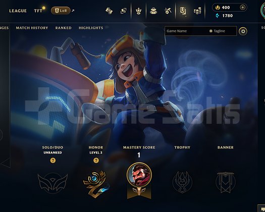 TR Unranked | 2 Kostüm - 400 Rp | LoL Hesap