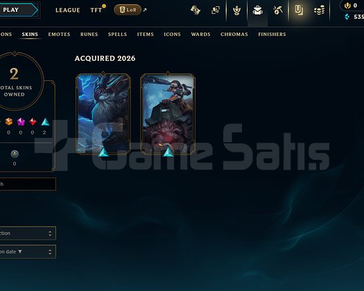 TR Unranked | 2 Kostüm - 22 Hero | LoL Hesap