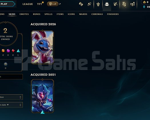 TR Unranked | 2 Kostüm - 28 Hero | LoL Hesap