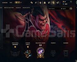 TR Unranked | 5 Kostüm - 38 Hero | LoL Hesap