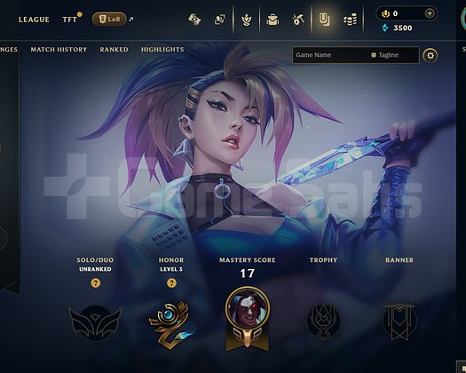 TR Unranked | 1 Kostüm - 20 Hero | LoL Hesap
