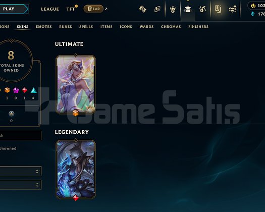 TR Unranked | 8 Kostüm - 22 Hero | LoL Hesap