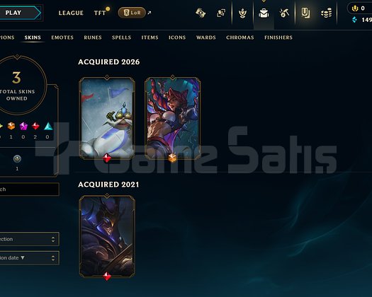 TR Unranked | 3 Kostüm - 21 Hero | LoL Hesap