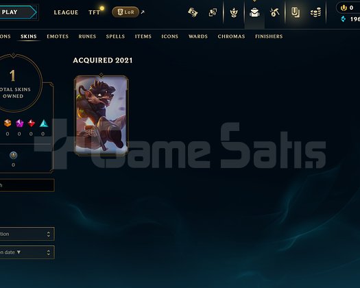 TR Unranked | 1 Kostüm - 24 Hero | LoL Hesap