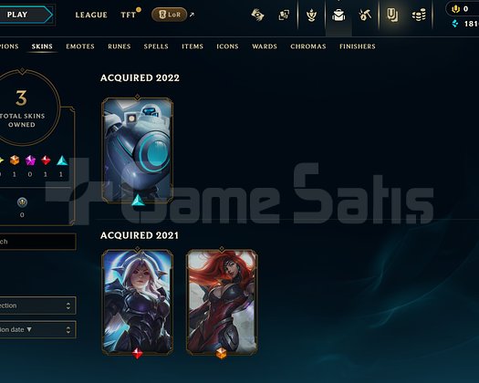 TR Unranked | 3 Kostüm - 27 Hero | LoL Hesap
