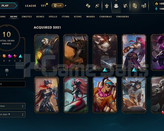 TR Unranked | 10 Kostüm - 24 Hero | LoL Hesap