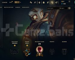 TR Unranked | 1 Kostüm - 34 Hero | LoL Hesap