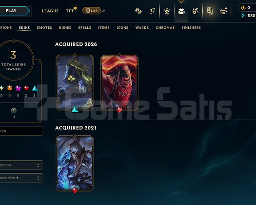 TR Unranked | 3 Kostüm - 20 Hero | LoL Hesap