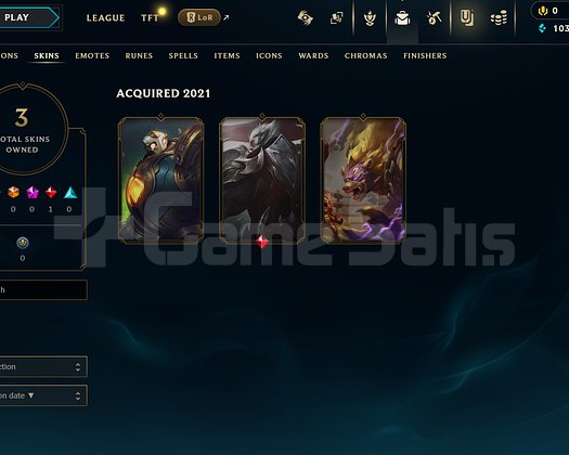 TR Unranked | 3 Kostüm - 25 Hero | LoL Hesap