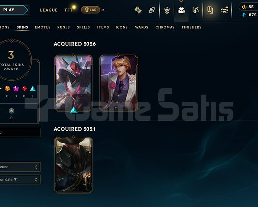 TR Unranked | 3 Kostüm - 27 Hero | LoL Hesap