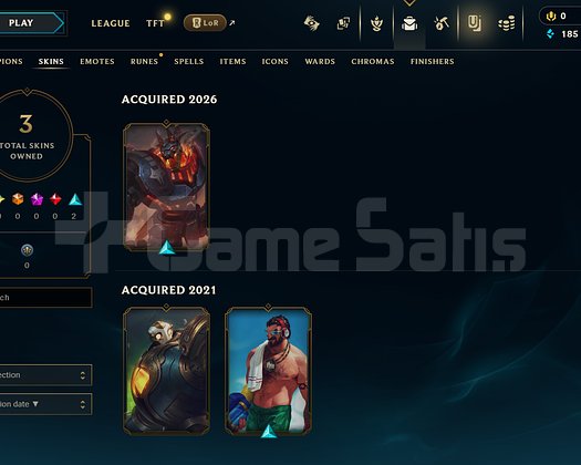 TR Unranked | 3 Kostüm - 27 Hero | LoL Hesap