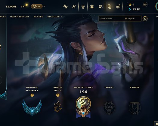 TR Plat 2 | 6 Kostüm - 43K Mö | LoL Hesap