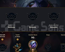 DERECELİ HAZIR UNRANKED FRESH HESAP