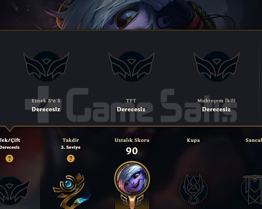 DERECELİ HAZIR UNRANKED FRESH HESAP