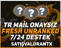 TR - FRESH UNRANKED - MAİL ONAYSIZ - +20 LEVEL!
