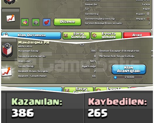 15sv/bütçe dostu klan