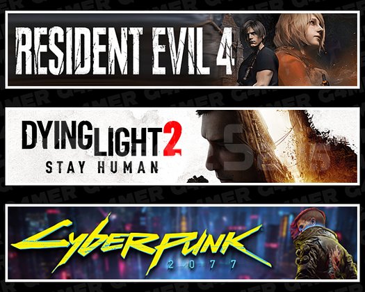 Resident Evil 4 + Dying Light 2 + Cyberpunk 2077
