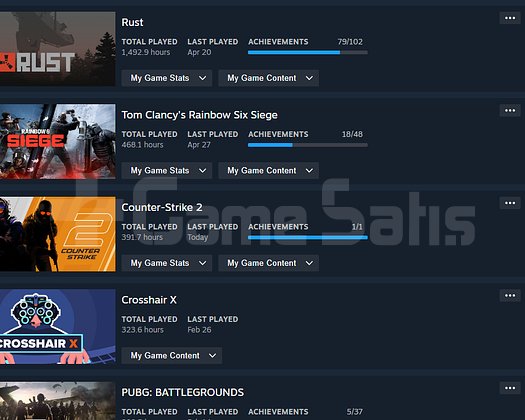 CS2+RUST+PRIME EFSANE AAA OYUNLAR