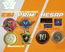 6 NADIR MADALYA + 300 SAAT + FACEIT + 15 OYUN