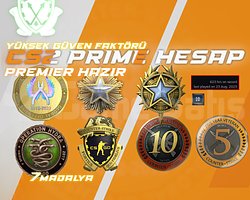 7 MADALYA + 623 SAAT + FACEIT + 10 YIL HIZMET