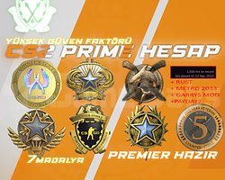 7 MADALYA + 1300 SAAT + RUST + FACEIT + METRO 2033