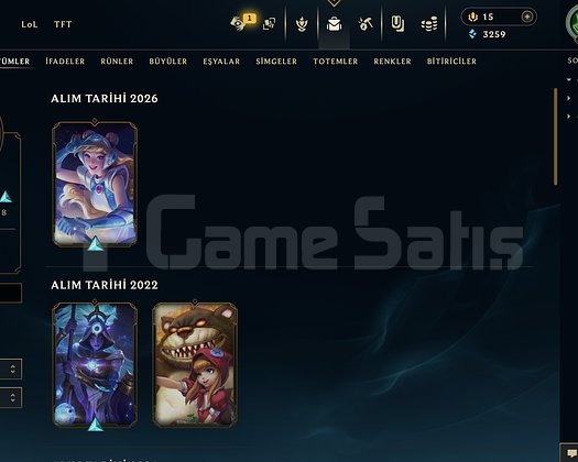 TR HESAP 1O3LVL 24 KOSTUM 123ŞAMPİYON 1OSENELİK