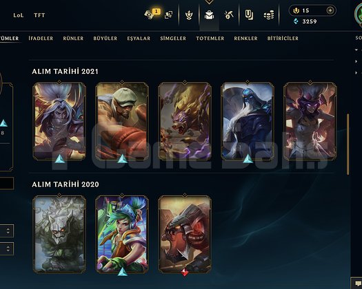 TR HESAP 1O3LVL 24 KOSTUM 123ŞAMPİYON 1OSENELİK