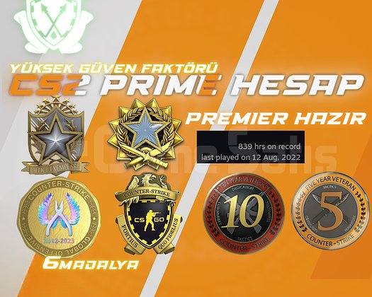 6 MADALYA + 839 SAAT + CS1.6 1.6K SAAT + FACEIT !!