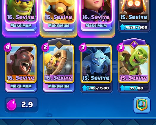 64 Lvl Clash royale hesabı