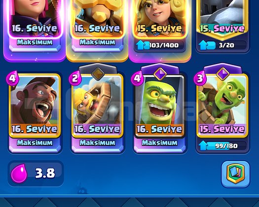 64 Lvl Clash royale hesabı