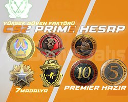 7 NADIR MADALYA + 300 SAAT + FACEIT+ PREMIER HAZIR