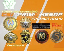 6 MADALYA + 690 SAAT + FACEIT+ PREMIER HAZIR