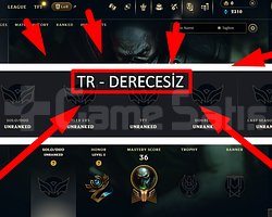 TR / 39 LVL + 1 SKİN + UNRANKED !!