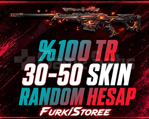 VALORANT 30-50 SKİN RANDOM HESAP TR | OTO TESLİM